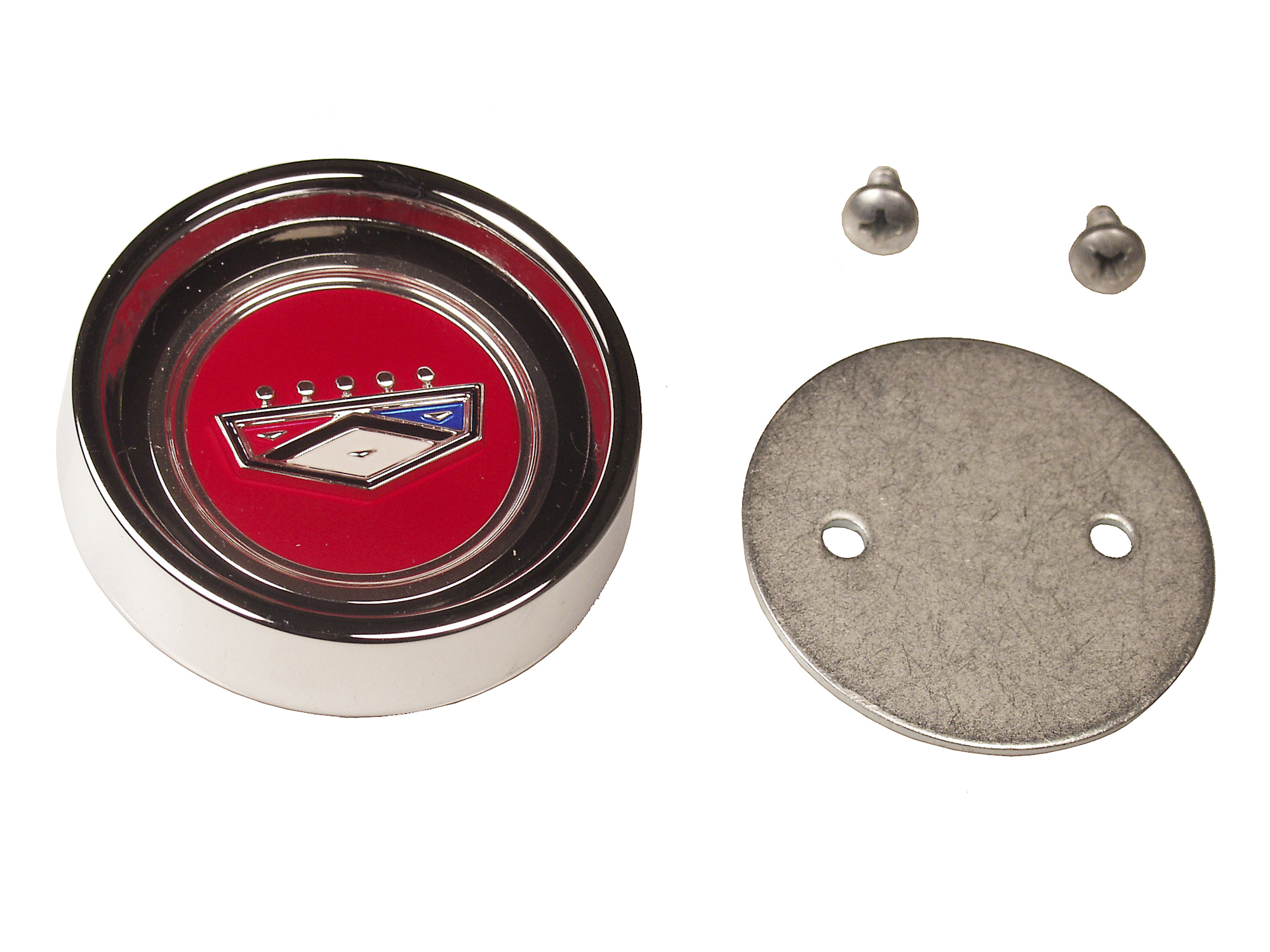 (image for) 66 FALCON / FAIRLANE STYLE STEEL HUP CAP CENTER WITH FORD CREST