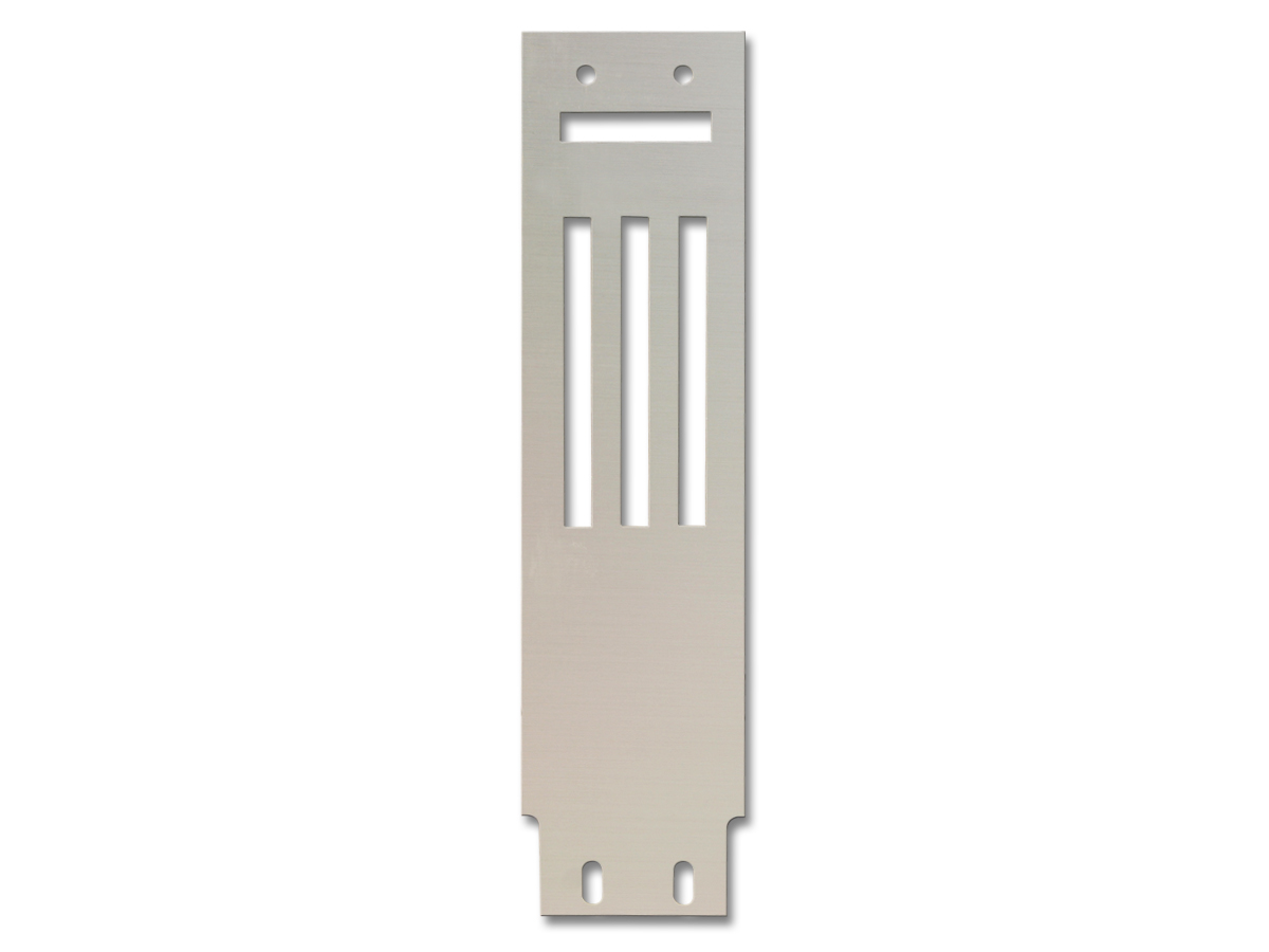 67 HEATER CONTROL PANEL ALUMINUM INSERT - NON - AC (image for) 67 HEATER CONTROL PANEL ALUMINUM INSERT - NON - AC