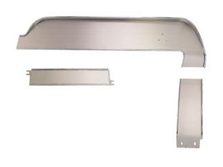 (image for) 67 DELUXE BRUSHED ALUMINUM DASH PANEL SET