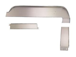 67 DELUXE BRUSHED ALUMINUM DASH PANEL SET (image for) 67 DELUXE BRUSHED ALUMINUM DASH PANEL SET