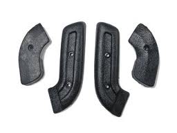 (image for) 68-70 SEAT HINGE COVERS - BLACK