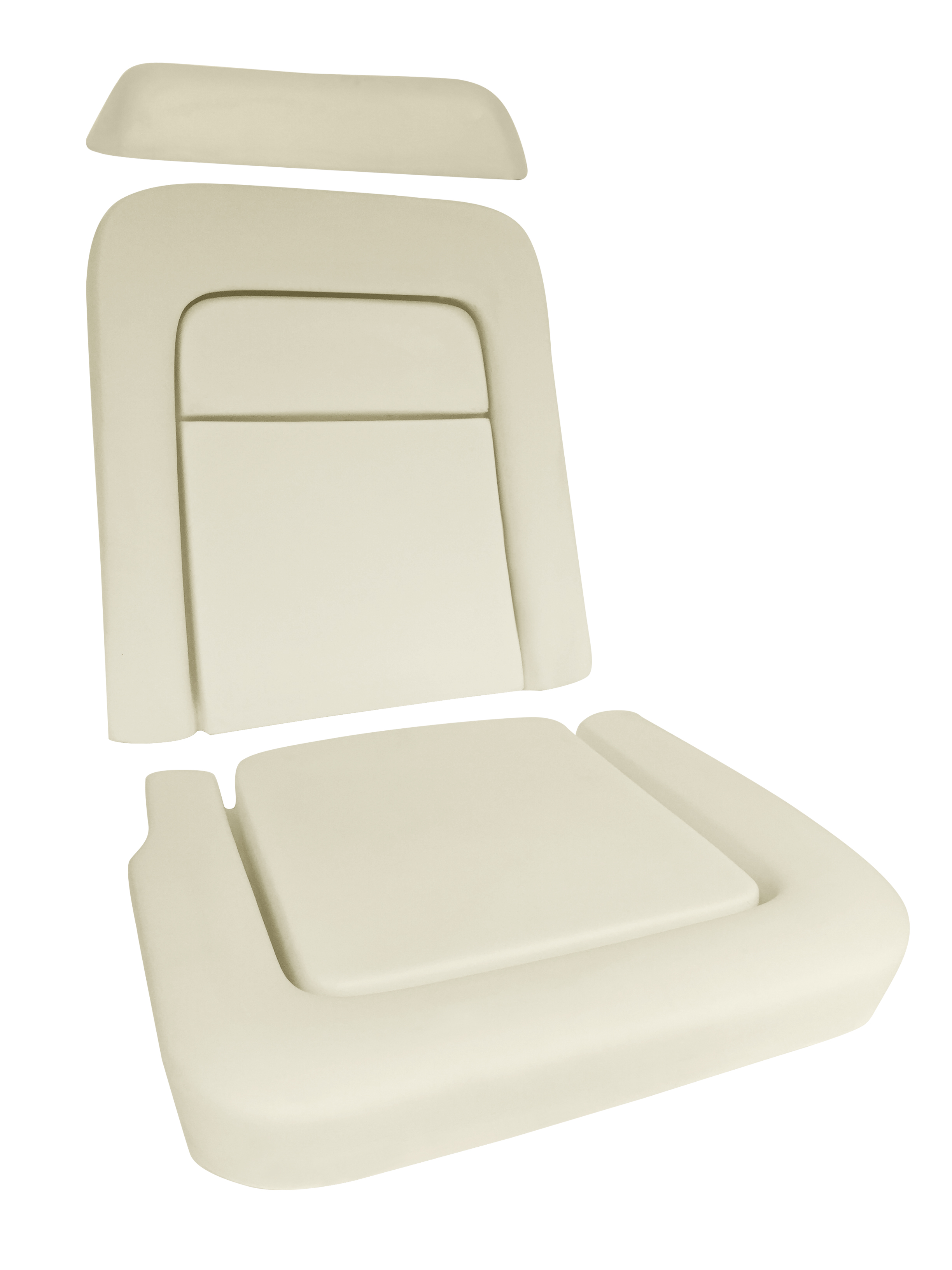 68 ALL, 69 LOW BACK SEAT FOAM WITH CRASH PAD, WITH LISTING WIRE