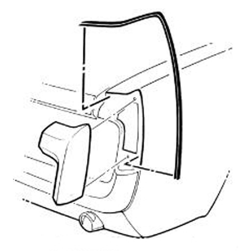 66-73 QUARTER PANEL EXTENSION SEAL (image for) 66-73 QUARTER PANEL EXTENSION SEAL