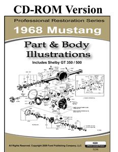 (image for) 68 MUSTANG PARTS & BODY ILLUSTRATIONS
