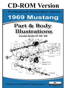 69 MUSTANG PARTS & BODY ILLUSTRATIONS (image for) 69 MUSTANG PARTS & BODY ILLUSTRATIONS