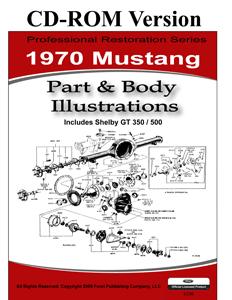 (image for) 70 MUSTANG PARTS & BODY ILLUSTRATIONS