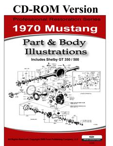 70 MUSTANG PARTS & BODY ILLUSTRATIONS (image for) 70 MUSTANG PARTS & BODY ILLUSTRATIONS