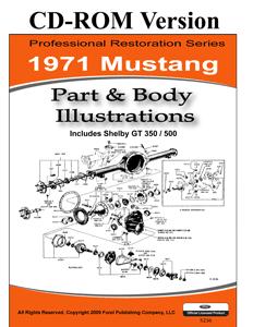 71 MUSTANG PARTS & BODY ILLUSTRATIONS (image for) 71 MUSTANG PARTS & BODY ILLUSTRATIONS