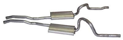 1970 EXHAUST (OEM 351/428 Mach1 exhaust sys - Without staggered (image for) 1970 EXHAUST (OEM 351/428 Mach1 exhaust sys - Without staggered