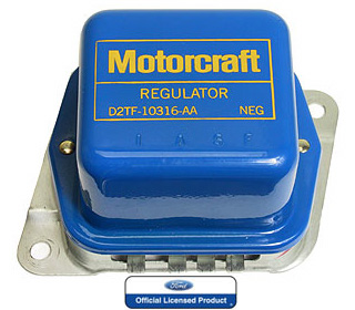 (image for) 72 MOTORCRAFT VOLTAGE REGULATOR WITH A/C - BLUE / YELLOW