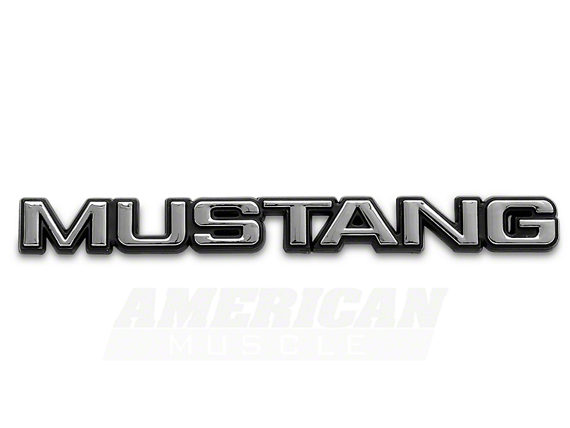 Trunk Lid Name Plate Script Licensed Emblem Mustang 69-73 Fender