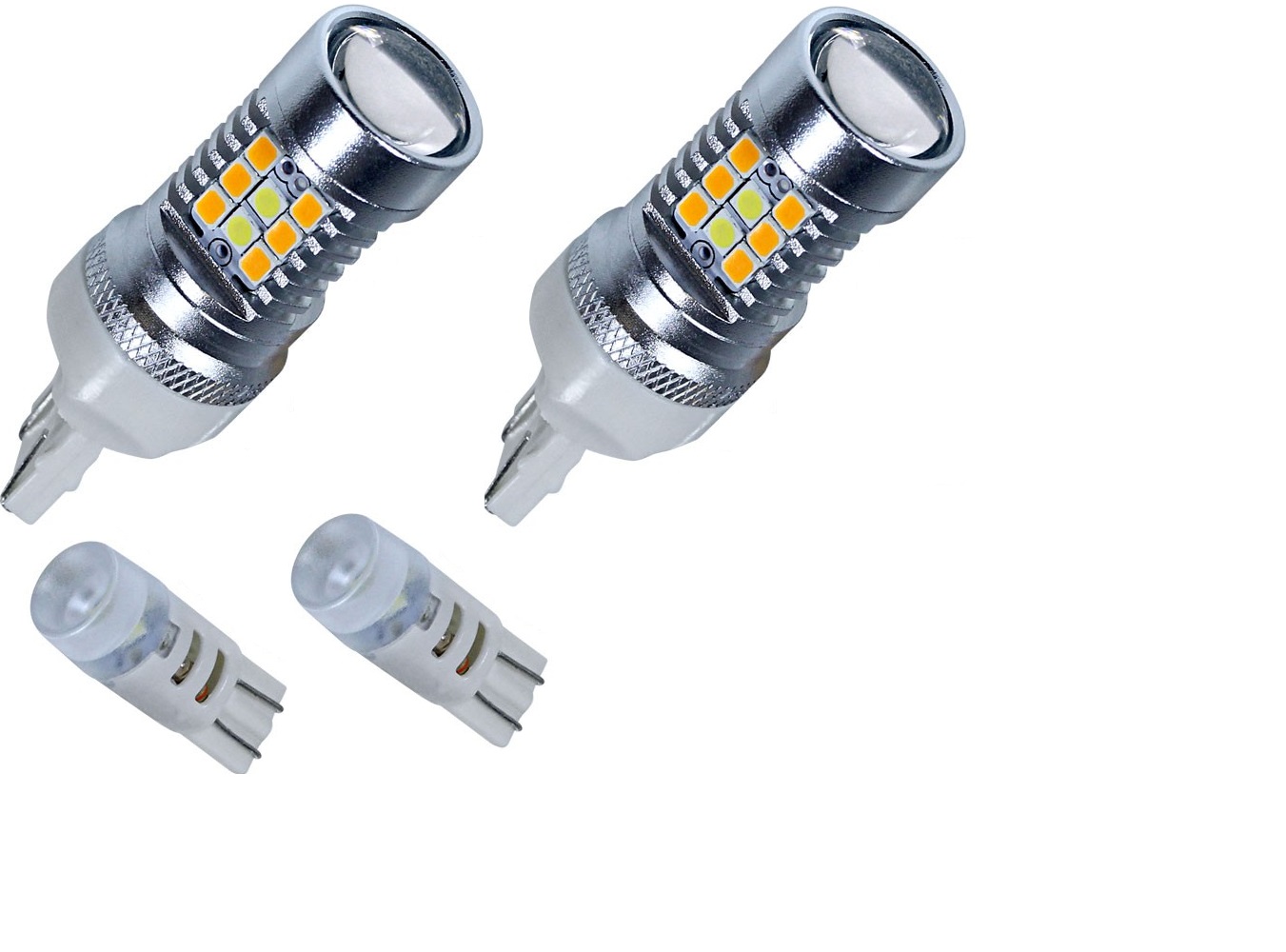2015-17 COOL WHITE / AMBER SWITCHBACK TURN SIGNAL LED KIT - 4 PC