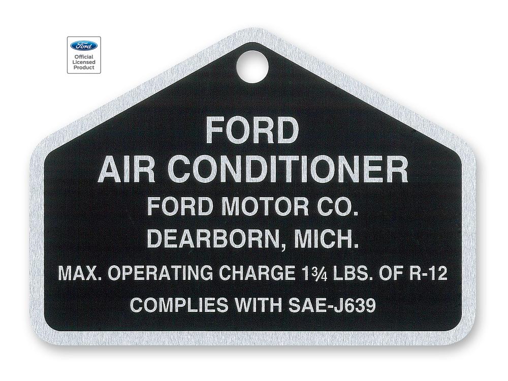 64-70 AIR CONDITIONER COMPRESOR TAG (image for) 64-70 AIR CONDITIONER COMPRESOR TAG