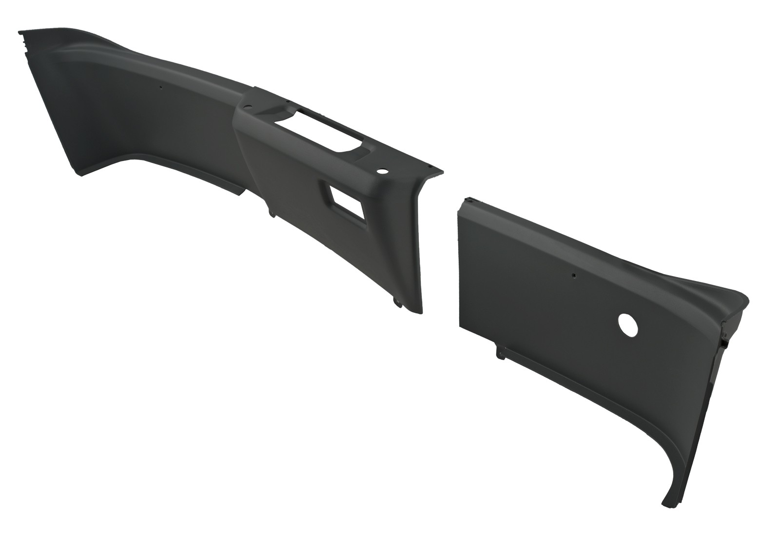87-93 HATCH INTERIOR REAR TRIM PANELS AT TAIL LIGHTS - - LH & RH