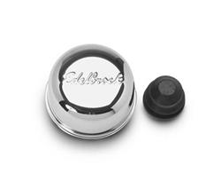 (image for) EDLEBROCK OIL BREATHER CAP - CHROME - PUSH IN