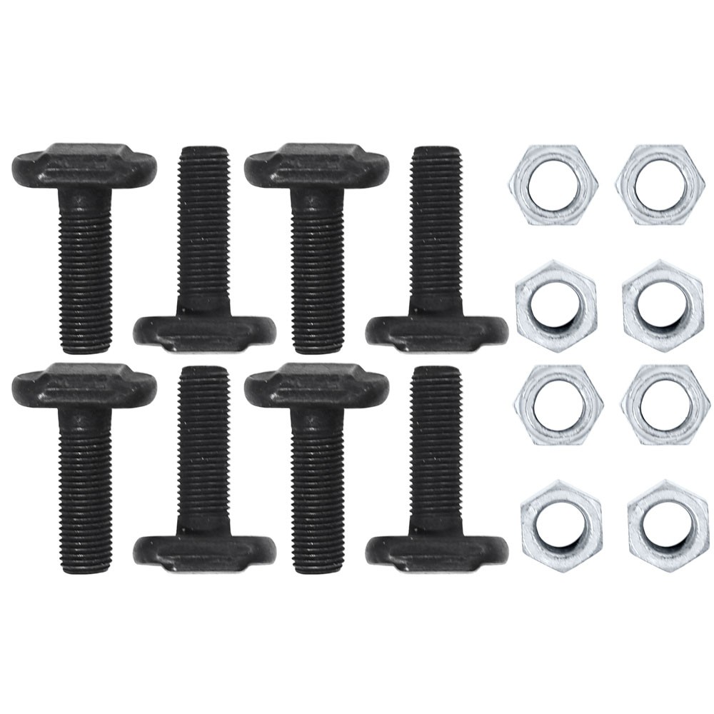 (image for) 65-68 V8 AXLE RETAINER PLATES T-BOLTS AND NUTS - 16 PCS