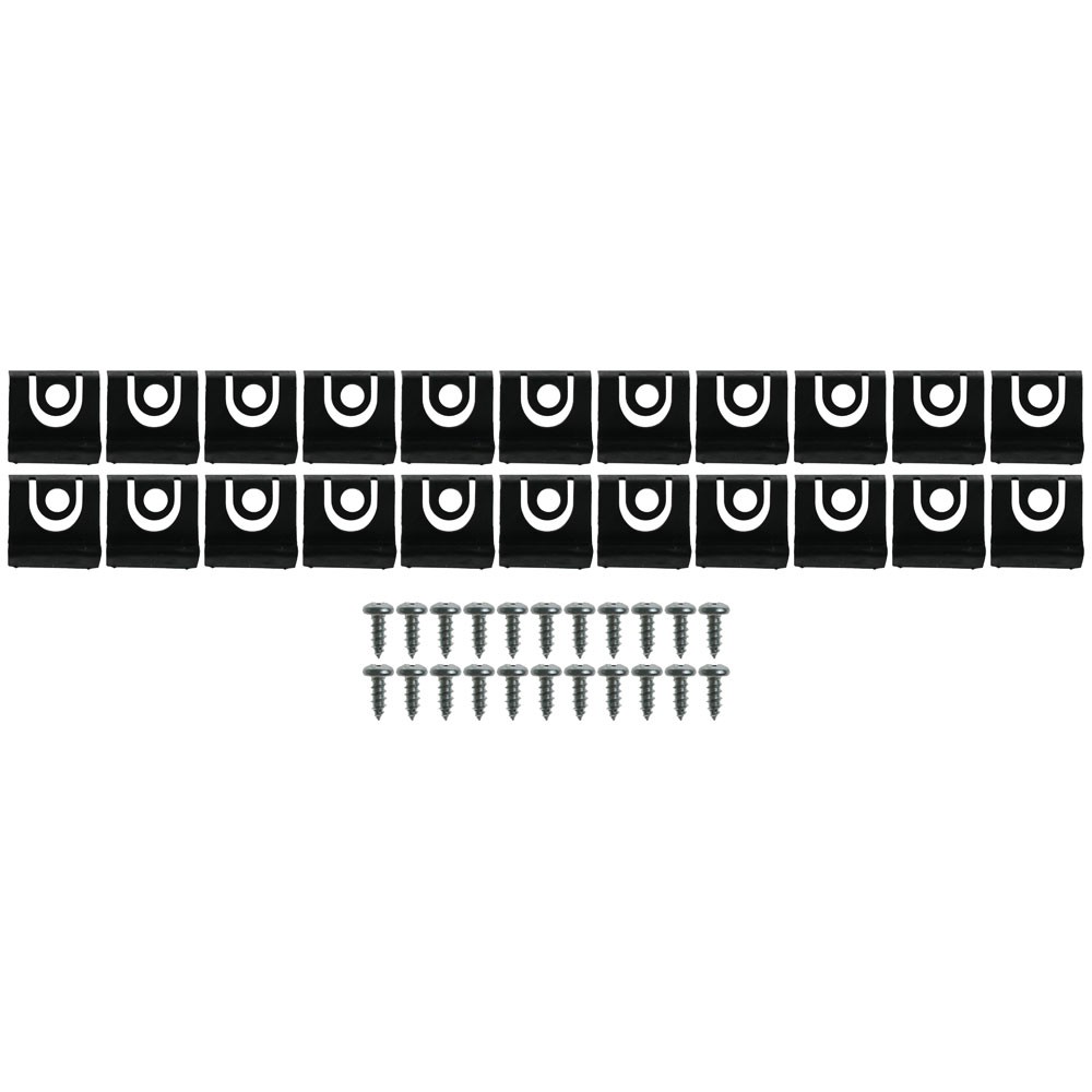 (image for) 65 COUPE / FASTBACK WINDOW MOULDING HARDWARE - 44 PCS