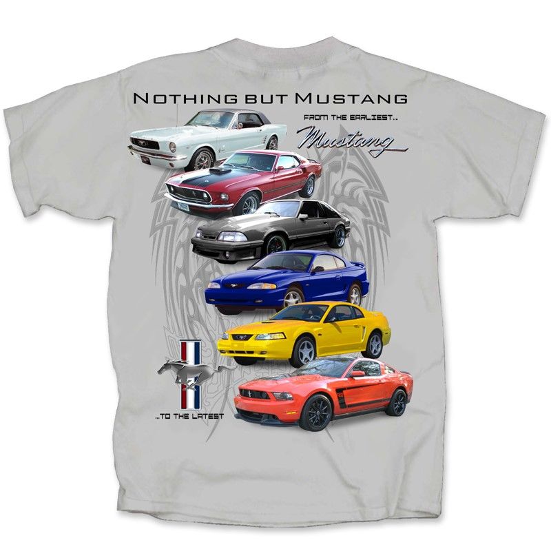 (image for) T-SHIRT "FORD NOTHING BUT MUSTANGS", ICE GRAY, MEDIUM