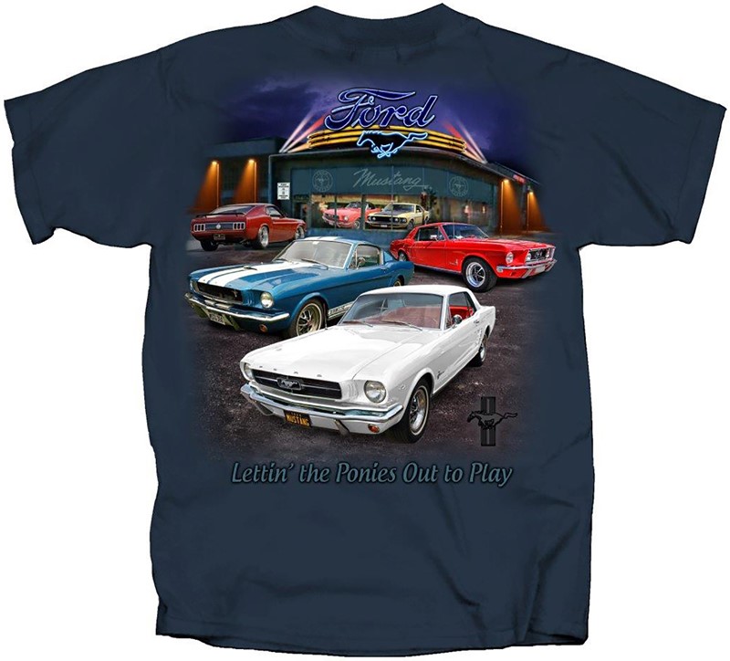 64-69 MUSTANG COLLECTION T-SHIRT, LARGE