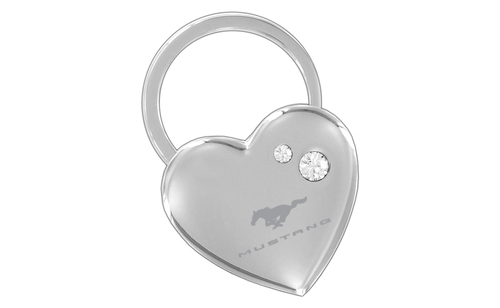 (image for) MUSTANG - CHROME HEART SHAPE KEY CHAIN - CLEAR