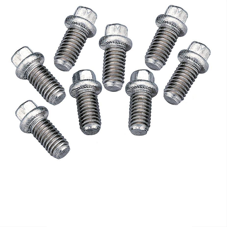 3/8-16" STAINLESS STEEL HEX HEAD EXHAUST HEADER BOLTS - 8 PCS (image for) 3/8-16" STAINLESS STEEL HEX HEAD EXHAUST HEADER BOLTS - 8 PCS