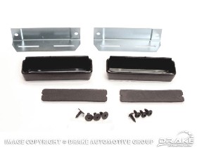 65-66 PONY DOOR PANEL CUP KIT - BLACK