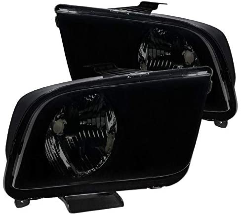 05-09 MUSTANG EURO 1PC SMOKE HEADLIGHTS (image for) 05-09 MUSTANG EURO 1PC SMOKE HEADLIGHTS