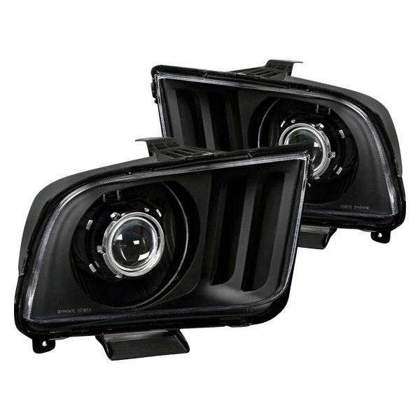 05-09 RETRO PROJECTOR HEADLIGHTS - BLACK (image for) 05-09 RETRO PROJECTOR HEADLIGHTS - BLACK
