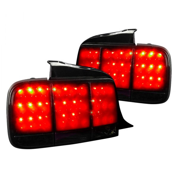 05-09 LED TAIL LIGHTS - GLOSSY BLACK HOUSING WITH SMOKE LENS
