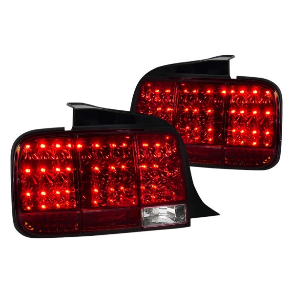 05-09 SEQUENTIAL LED TAIL LIGHT - RED/CHROME
