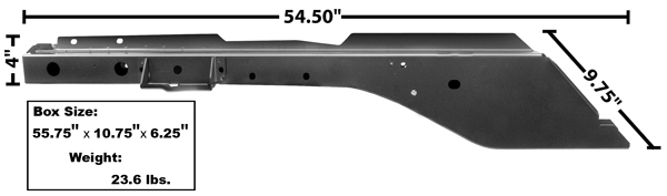 64-70 LH FRONT FRAME (INNER&OUTER) (image for) 64-70 LH FRONT FRAME (INNER&OUTER)
