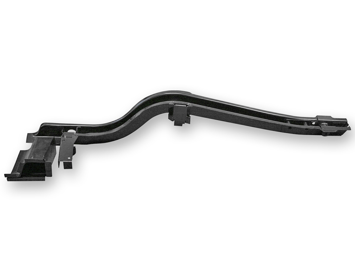 64-68 RH REAR FRAME RAIL WITH EXTENSION - CP/FB (image for) 64-68 RH REAR FRAME RAIL WITH EXTENSION - CP/FB
