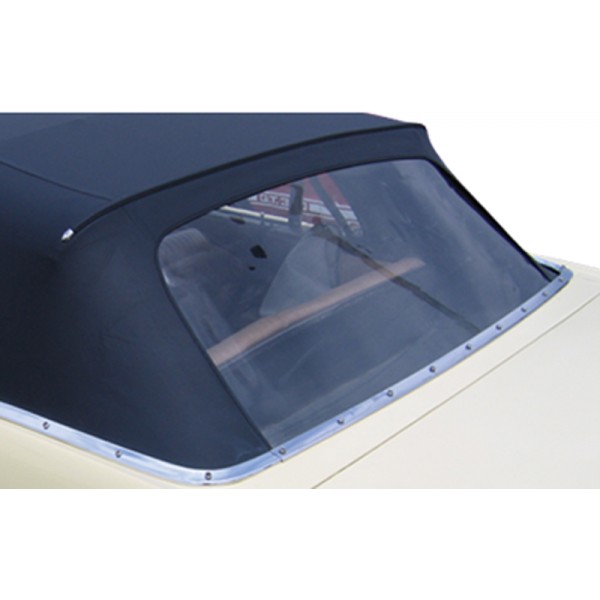 (image for) 64-66 CONVERTIBLE REAR WINDOW PLASTIC CURTIN - BLACK