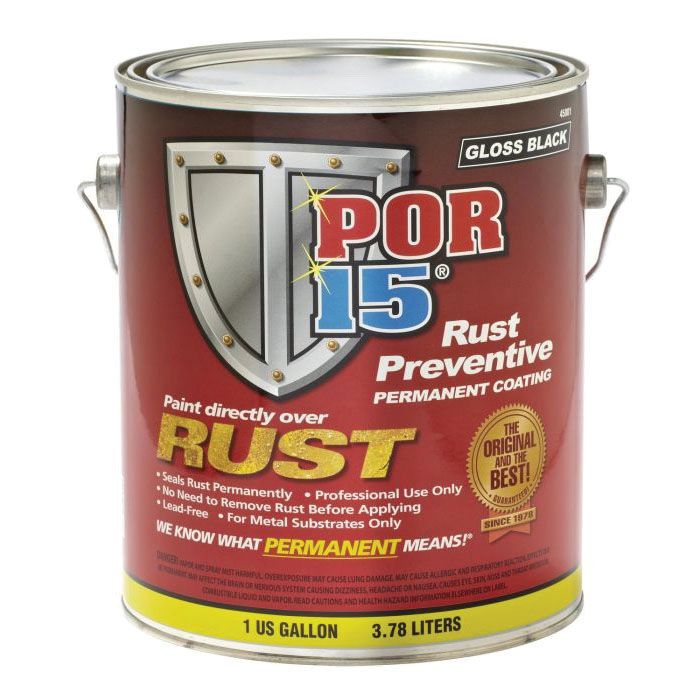 (image for) POR-15 HIGH PERFORMANCE RUST PREVENTIVE COATING GLOSSY BLACK -
