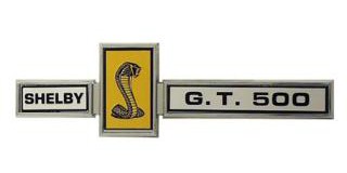 67 SHELBY GT 500 DASH, GRILLE, DECK LID EMBLEM