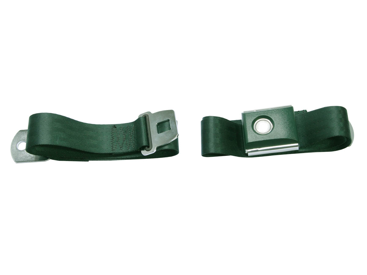 (image for) 60" WRINKLED WITH PUSH BUTTON SEAT BELT - GREEN
