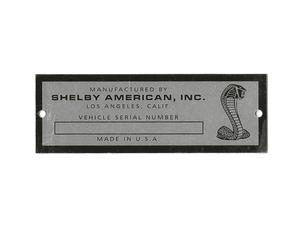 (image for) 67-68 SHELBY SERIAL NUMBER DATA PLATE TAG