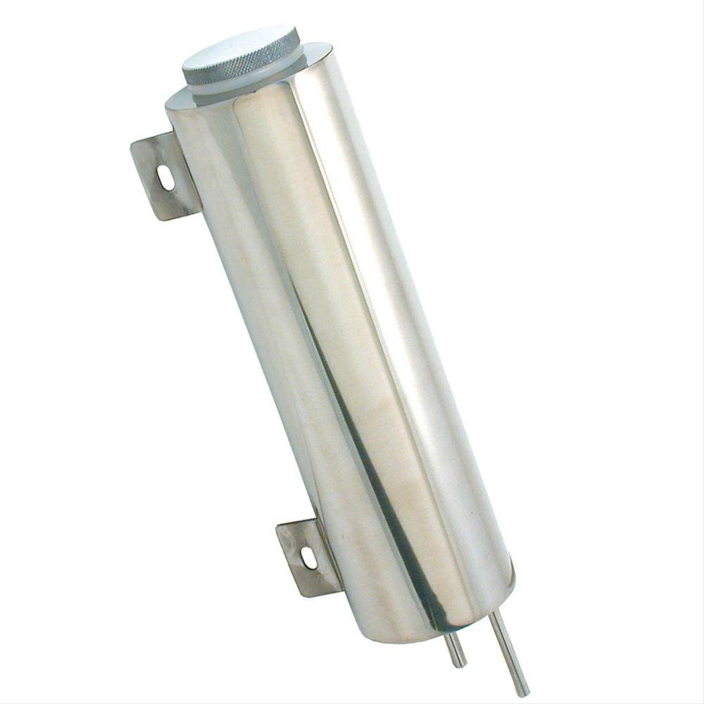 (image for) RADIATOR OVERFLOW TANK - STAINLESS - CYLINDER - 10 X 3"