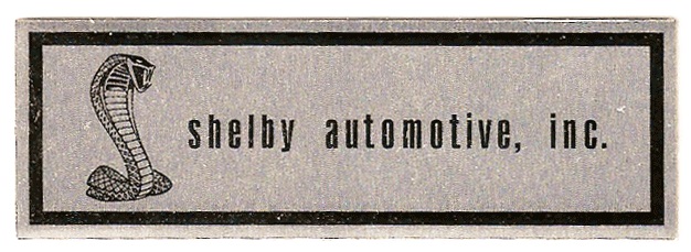68-70 SHELBY SCUFF PLATE DECAL