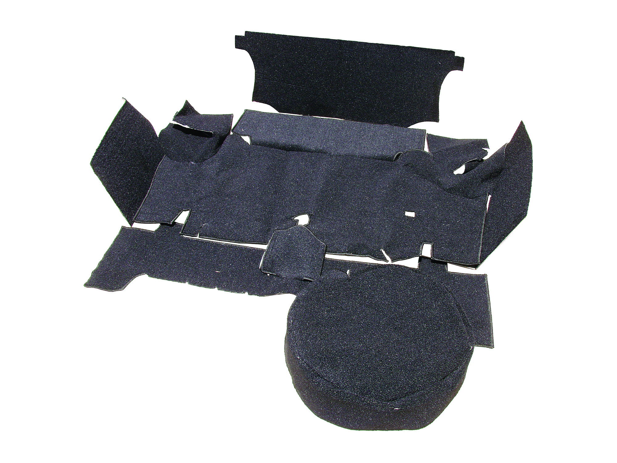 (image for) 65-66 CARPETED TRUNK MAT KIT - BLACK