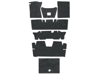 64-73 COUPE DELUXE UNDERLAYMENT SOUND DEADENER KIT - 8 PCS