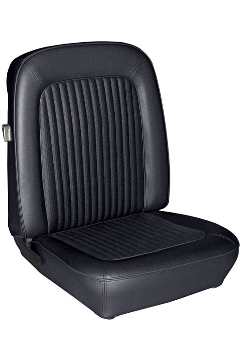 UPHOLSTERY 68 STANDARD / DELUXE FRONT ONLY BLACK - TMI
